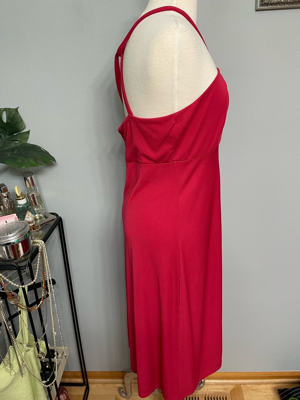 LOFT Strapless Halter-Loop Dress Raspberry size 12 - Picture 3 of 7